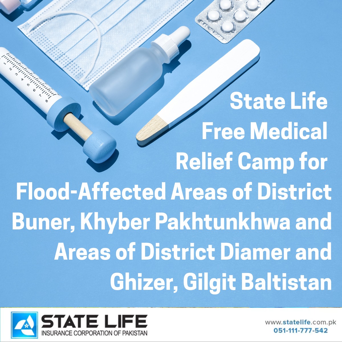 Free Medical Relief Camp for Flood-Affected Areas of District Buner, Khyber Pakhtunkhwa and Areas of District Ghizer, Gilgit Baltistan